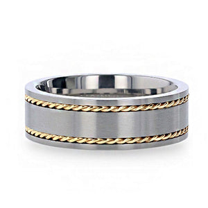 FERDINAND 14k Yellow Gold men's wedding band, image 3