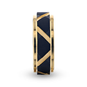 FLEMING Gold men's wedding band, image 2