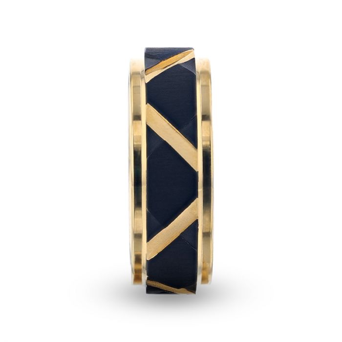 FLEMING Gold men's wedding band, image 2