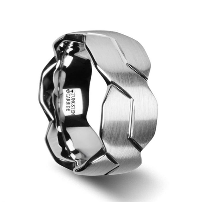 FOREVER | Tungsten Ring Carved Infinity Symbol Design - Rings - Aydins Jewelry - 6