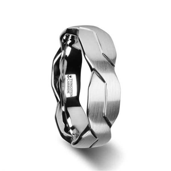 FOREVER | Tungsten Ring Carved Infinity Symbol Design - Rings - Aydins Jewelry - 1