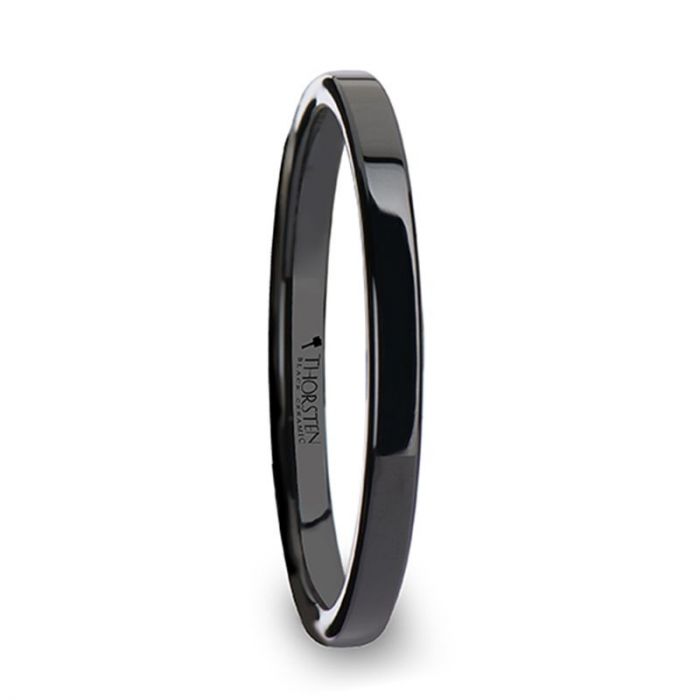 FRAENER | Ceramic Ring Flat Black - Rings - Aydins Jewelry - 1