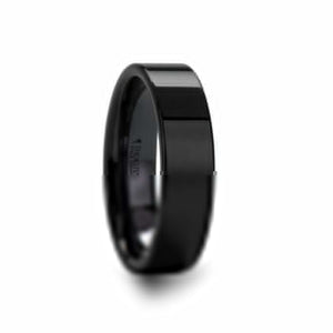 FRAENER Black Ceramic men's wedding band, image 4