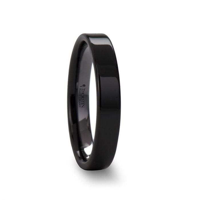 FRAENER | Ceramic Ring Flat Black - Rings - Aydins Jewelry - 3
