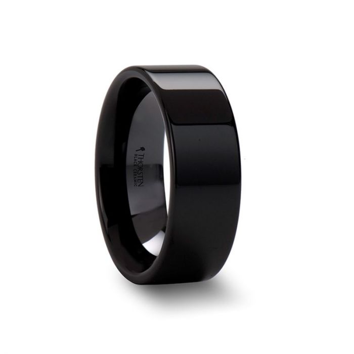 FRAENER | Ceramic Ring Flat Black - Rings - Aydins Jewelry - 5