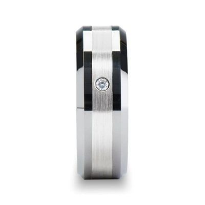 GAUTIER Tungsten Carbide men's wedding band, image 2