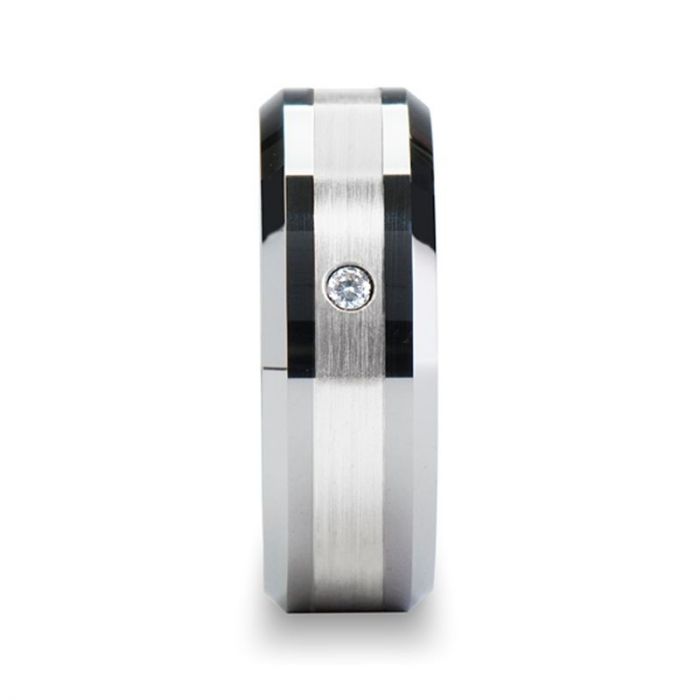 GAUTIER Tungsten Carbide men's wedding band, image 2