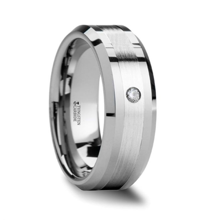 GAUTIER Tungsten Carbide men's wedding band, image 1