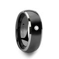 GLENDALE Black Ceramic men's wedding band, image 1