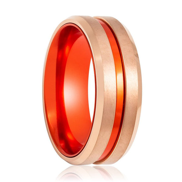 GOSTU | Tungsten Ring Red Groove