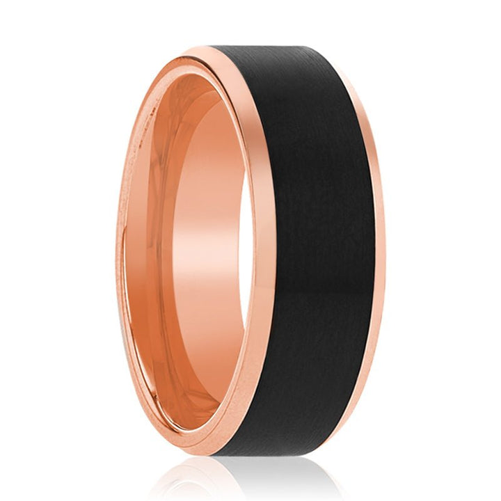 HAYDEN | Tungsten Ring Rose Gold - Rings - Aydins Jewelry - 1