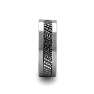 HELIX Ceramic men's wedding band, image 4