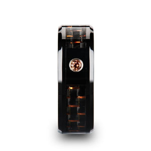 HELSING Black Ceramic men's wedding band, image 2