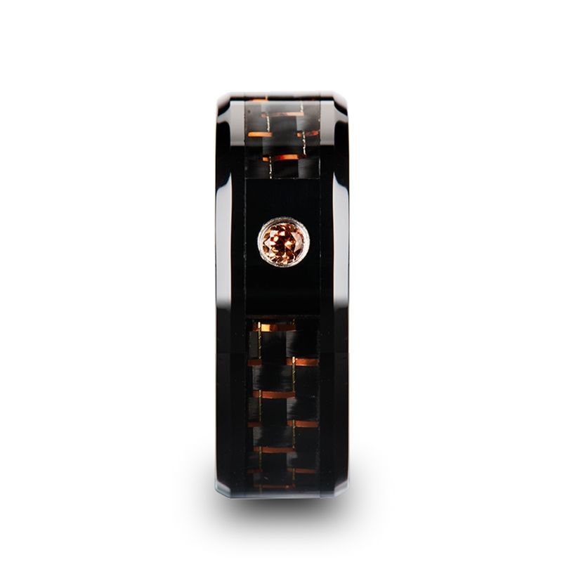 HELSING Black Ceramic men's wedding band, image 2