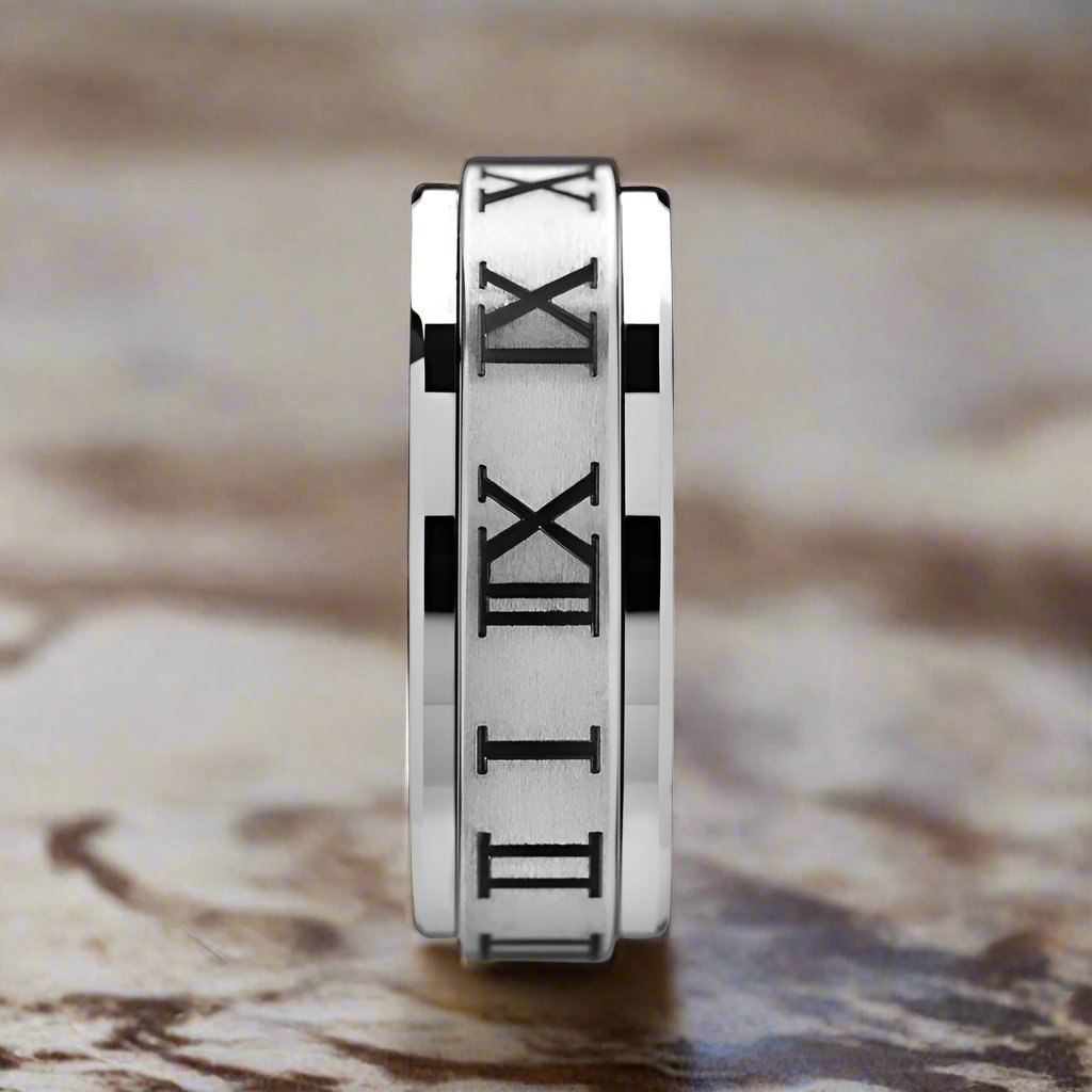 IMPERIUS | Fidget Spinner Ring with Roman Numerals - Rings - Aydins Jewelry - 2