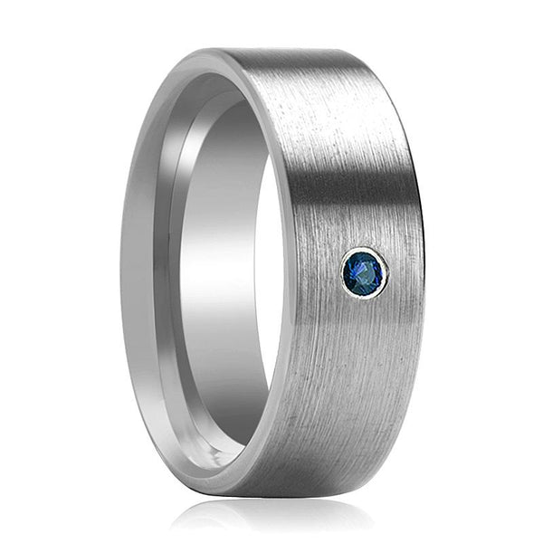 JAYCE | Tungsten Ring Blue Diamond