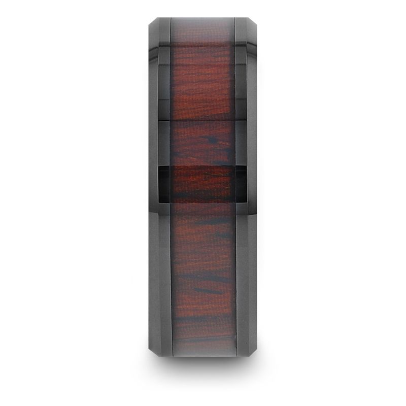 KAI Black Ceramic men's wedding band, image 2