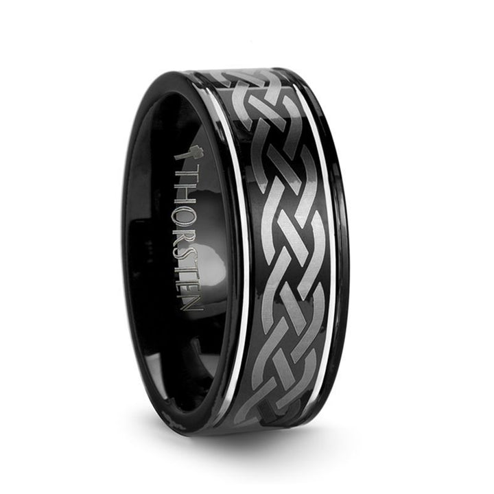 KILDARE | Tungsten Ring Celtic Engraved - Rings - Aydins Jewelry - 1