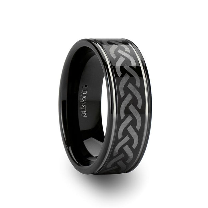 KILMORE | Tungsten Ring with Celtic Pattern - Rings - Aydins Jewelry - 2