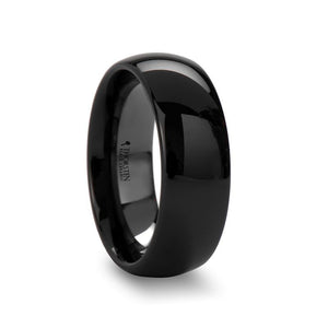 LANDON Black Ceramic men's wedding band, image 3