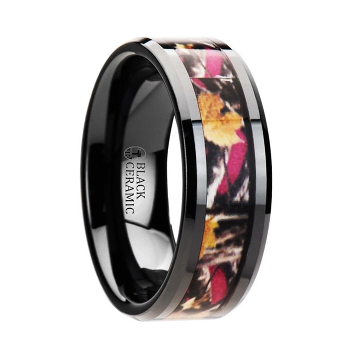 LAUREL | Ceramic Ring Real Pink Oak Leaves - Rings - Aydins Jewelry - 3