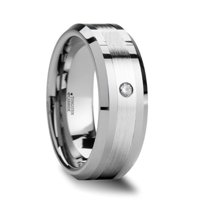 LAURENT Tungsten Carbide men's wedding band, image 1