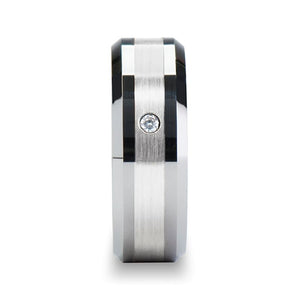 LAURENT Tungsten Carbide men's wedding band, image 2