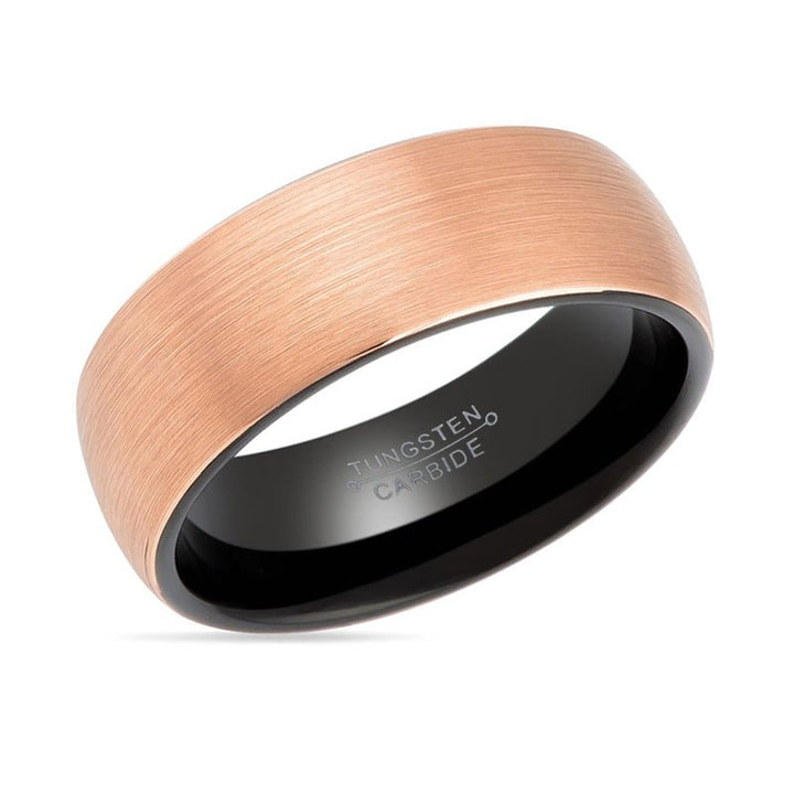 LEONIS | Tungsten Ring Black & Rose Gold - Rings - Aydins Jewelry - 5