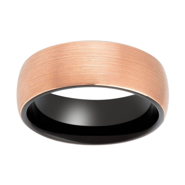 LEONIS | Tungsten Ring Black & Rose Gold - Rings - Aydins Jewelry - 3