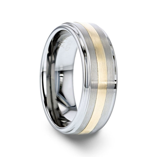 LONDON | Tungsten Ring Gold Inlay - Rings - Aydins Jewelry - 1