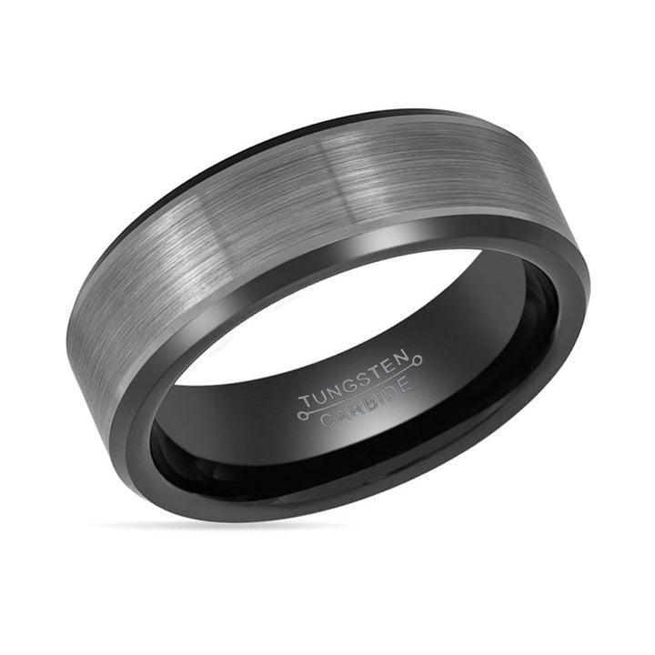 LOVELL | Tungsten Ring Two Tone Black - Rings - Aydins Jewelry - 2