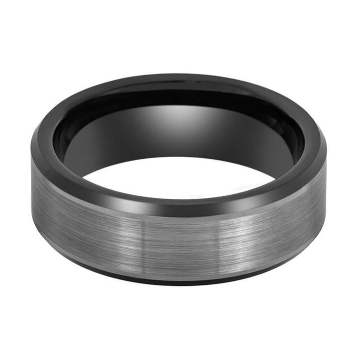 LOVELL | Tungsten Ring Two Tone Black - Rings - Aydins Jewelry