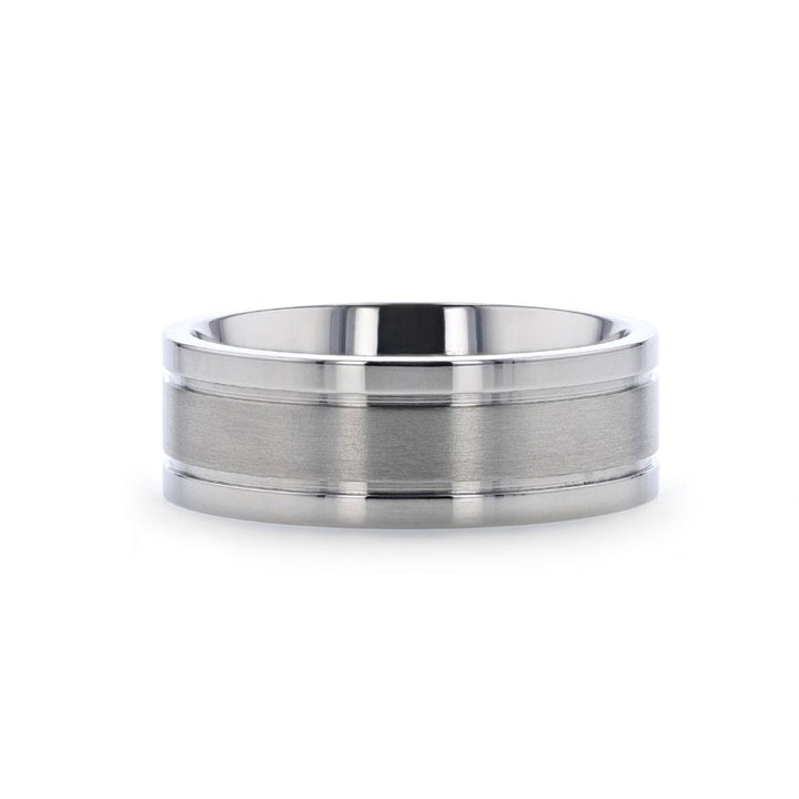 MAGNUM | Titanium Ring Offset Grooves - Rings - Aydins Jewelry - 1