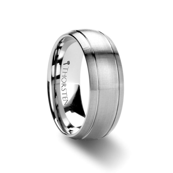 MAGNUS | Tungsten Ring Dual Grooves - Rings - Aydins Jewelry - 1