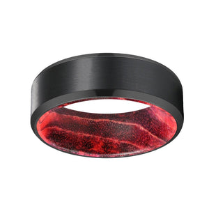 MARRON — lifestyle on hand — men's tungsten carbide wedding ring | Aydins Jewelry