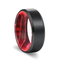 MARRON — hero shot — men's tungsten carbide wedding ring | Aydins Jewelry