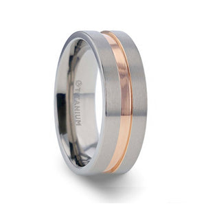 MARS Rose Gold men's wedding band, image 1