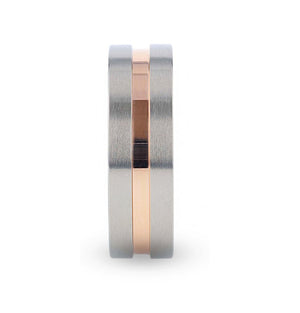 MARS Rose Gold men's wedding band, image 2