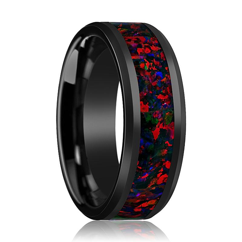 MATRIX Black Ceramic men's wedding band, image 1
