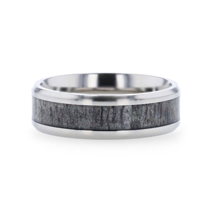 MELANISTIC | Titanium Ring Dark Deer Antler Inlay - Rings - Aydins Jewelry - 2