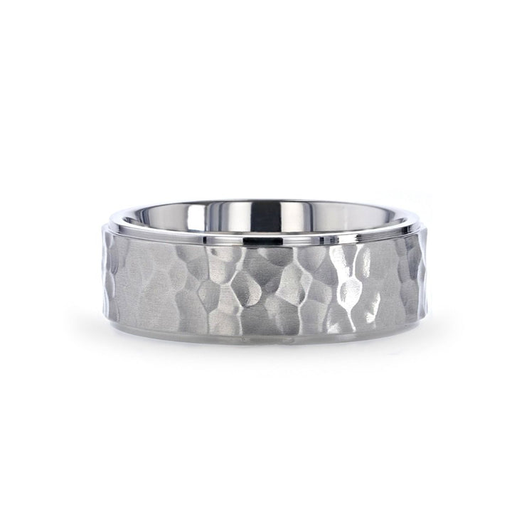 MINISTER | Titanium Ring Raised Hammered Finish - Rings - Aydins Jewelry - 1