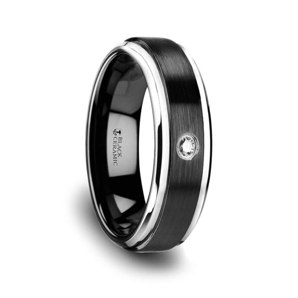 MONARCH | Ceramic Ring with Diamond - Rings - Aydins Jewelry - 1