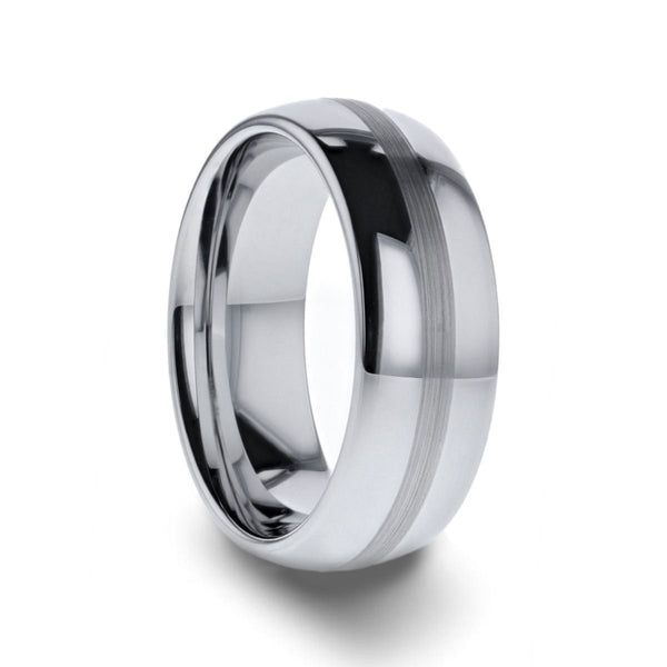 NELSON | Titanium Ring Brushed Stripe - Rings - Aydins Jewelry - 1