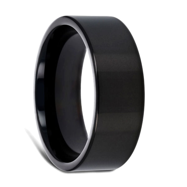 NEO | Titanium Ring Black Flat - Rings - Aydins Jewelry - 1