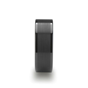 OCTAVIUS Black Ceramic men's wedding band, image 6