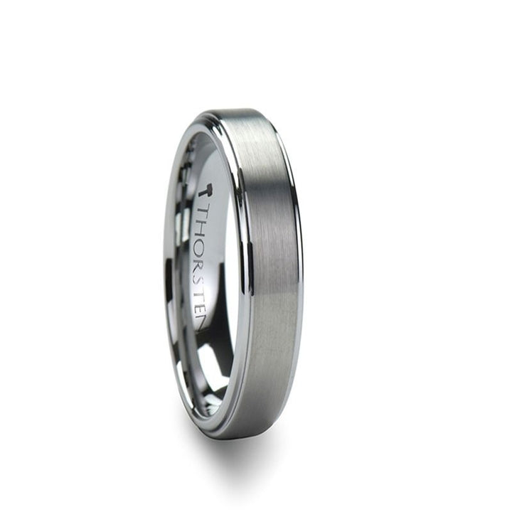 OPTIMUS | Tungsten Ring Brush Center - Rings - Aydins Jewelry - 1