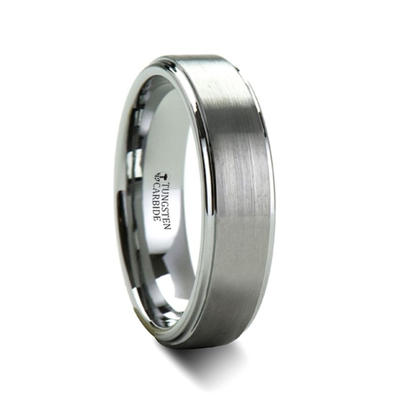 OPTIMUS | Tungsten Ring Brush Center - Rings - Aydins Jewelry - 3