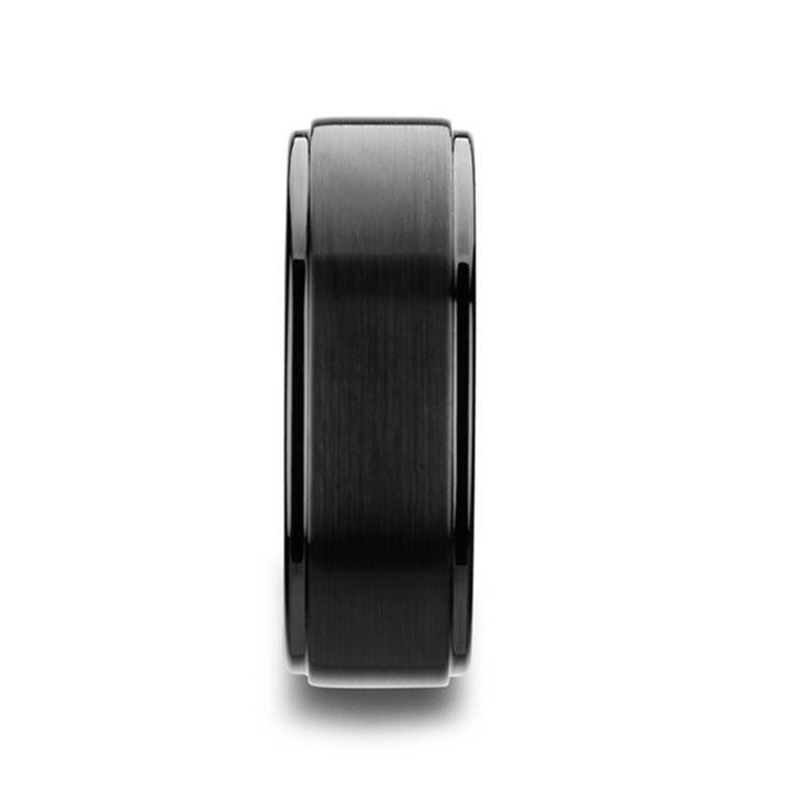 ORION | Flat Black Tungsten Ring - Rings - Aydins Jewelry - 4