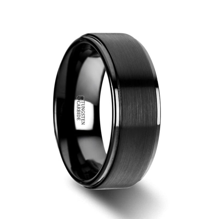 ORION | Flat Black Tungsten Ring - Rings - Aydins Jewelry - 3