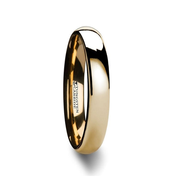 ORO | Tungsten Ring Domed Gold - Rings - Aydins Jewelry - 1